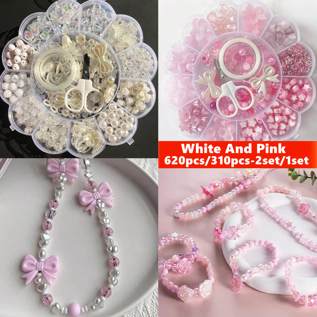 Jewelry Making Thread - 2 Conjuntos/1 Conjunto de Contas Soltas