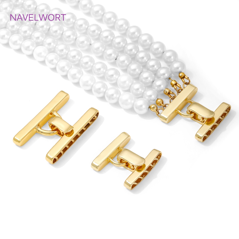 Jewelry Making Beads - Fecho de colar com múltiplas fios,