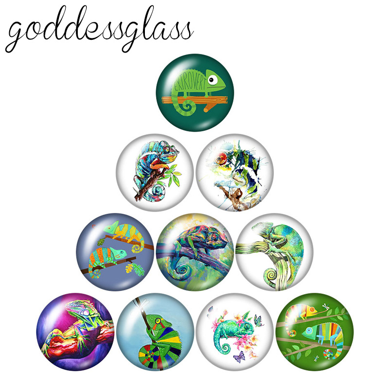 Jewelry Making Drawing - Cabochões de Vidro Redondos com Desenhos