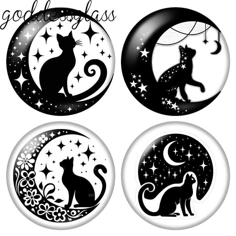 Jewelry Making Drawing - Cabochão de vidro redondo com desenhos