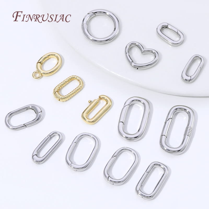 Jewelry Making A Ring - Fecho de argola oval com mola,