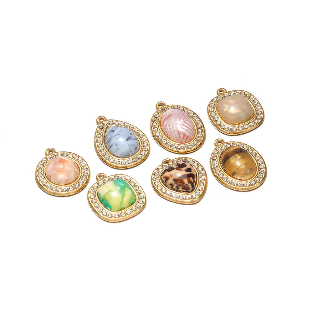 Jewelry Making Stones - 3 peças de pingentes de colar