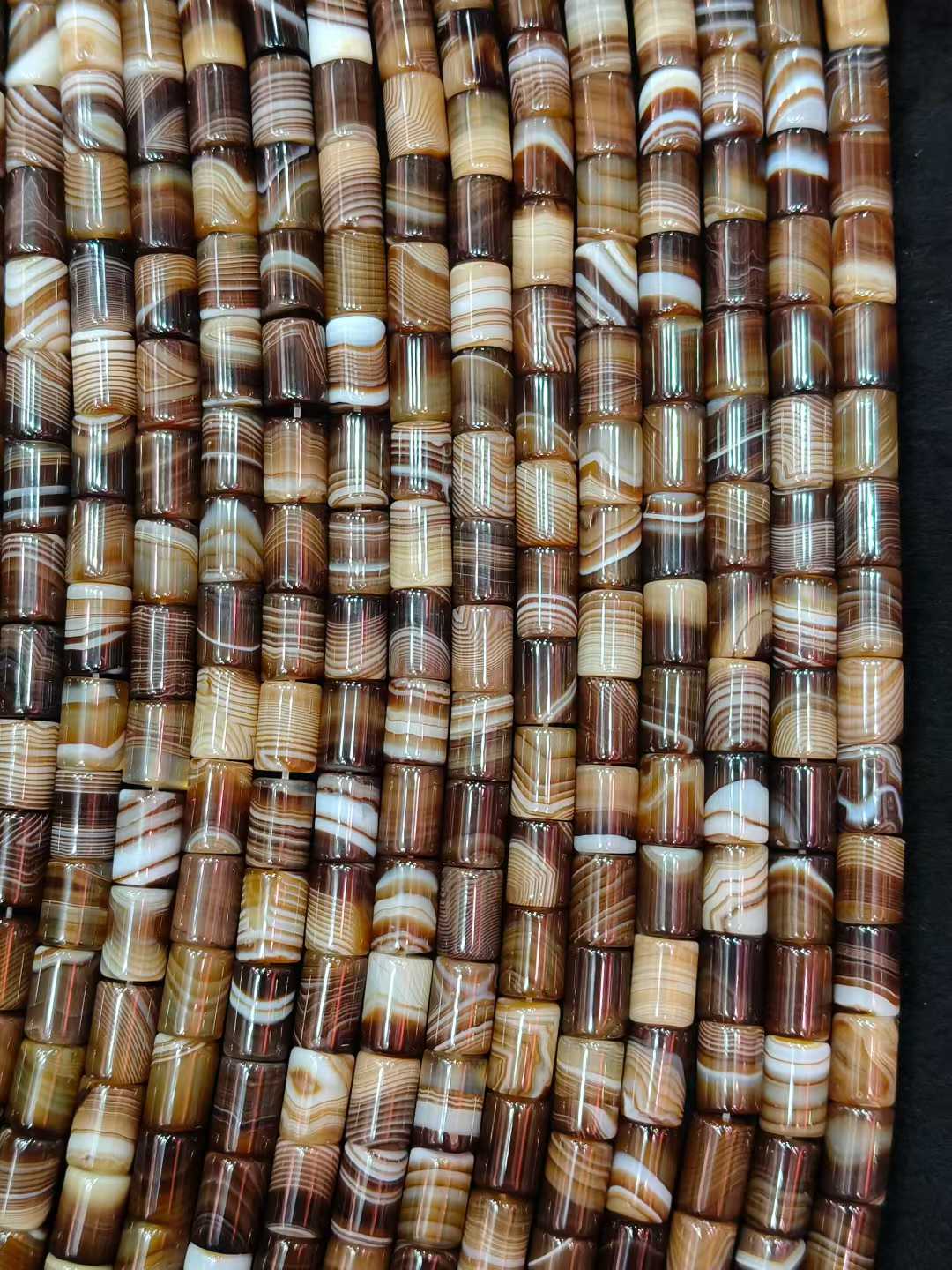 Pedra natural listrada de ágat - Jewelry Making Store avaliação e preço