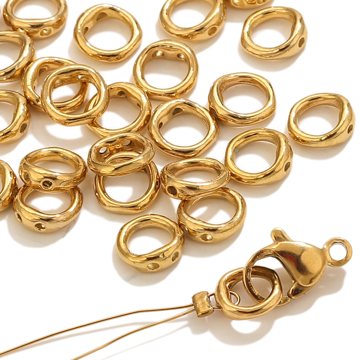 20 peças de Fechos de Aço Inox - Jewelry Making Beads avaliação e preço