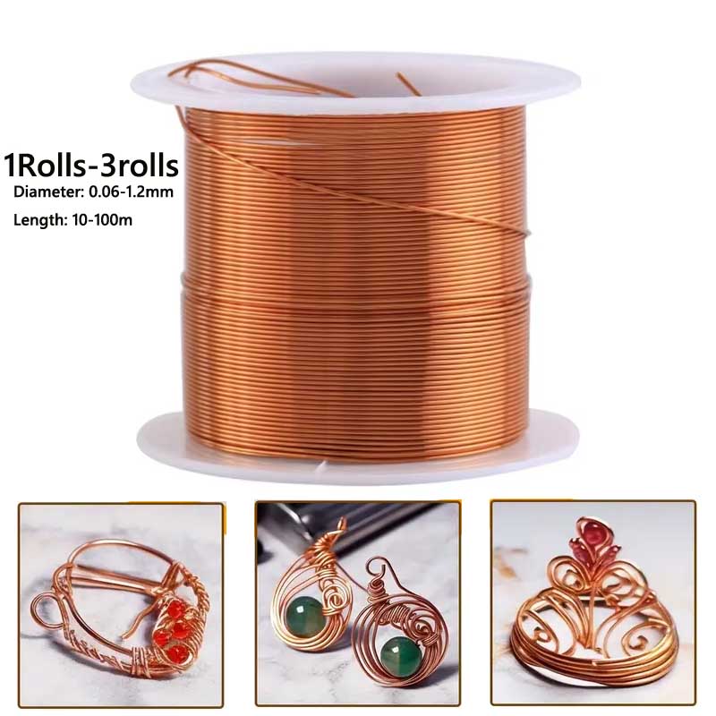 1-3 rolo de fio de cobre macio - Jewelry Making Thread avaliação e preço