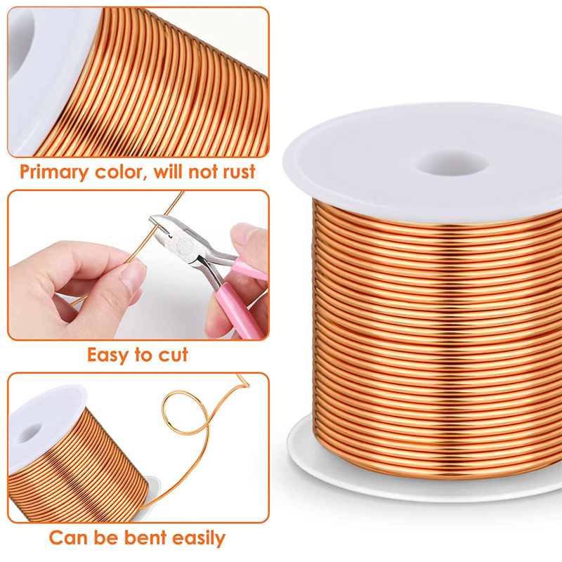 1-3 rolo de fio de cobre macio - Jewelry Making Thread avaliação e preço