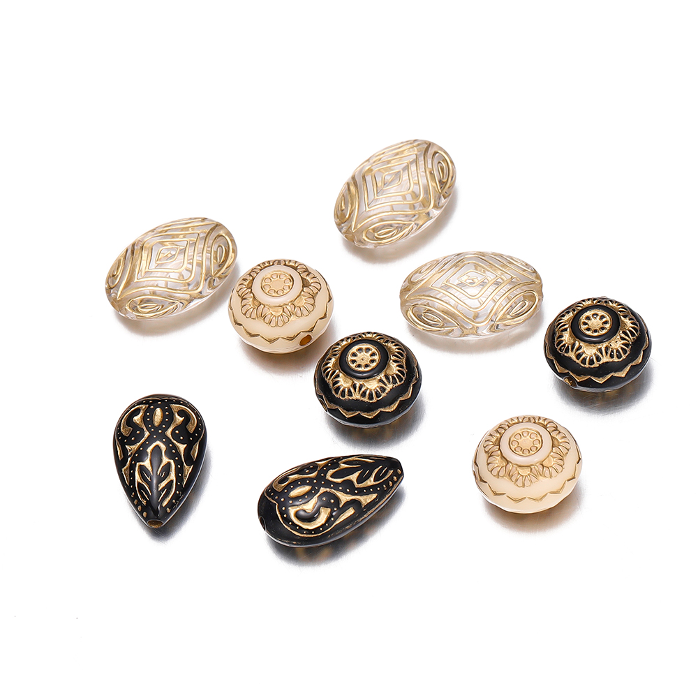 20Pcs Exquisite Acrílico Cor O - Jewelry Making Drawing avaliação e preço