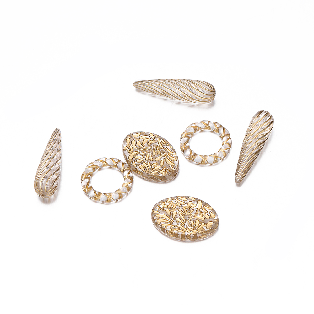 20Pcs Exquisite Acrílico Cor O - Jewelry Making Drawing avaliação e preço