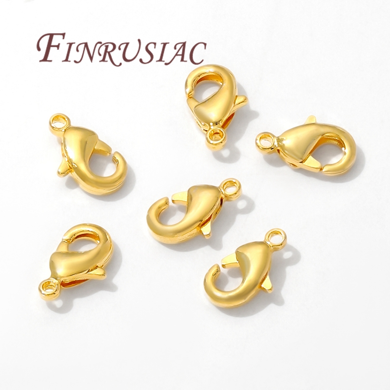 10mm 12mm 18k fechos lagosta b - Jewelry Making Name avaliação e preço