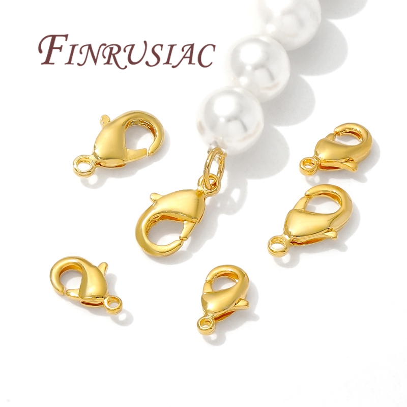 10mm 12mm 18k fechos lagosta b - Jewelry Making Name avaliação e preço