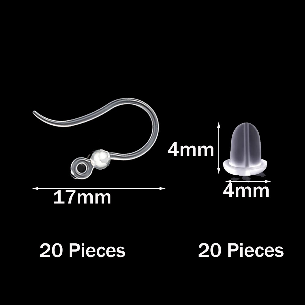 Ganchos de brinco de plástico  - Jewelry Making Thread avaliação e preço