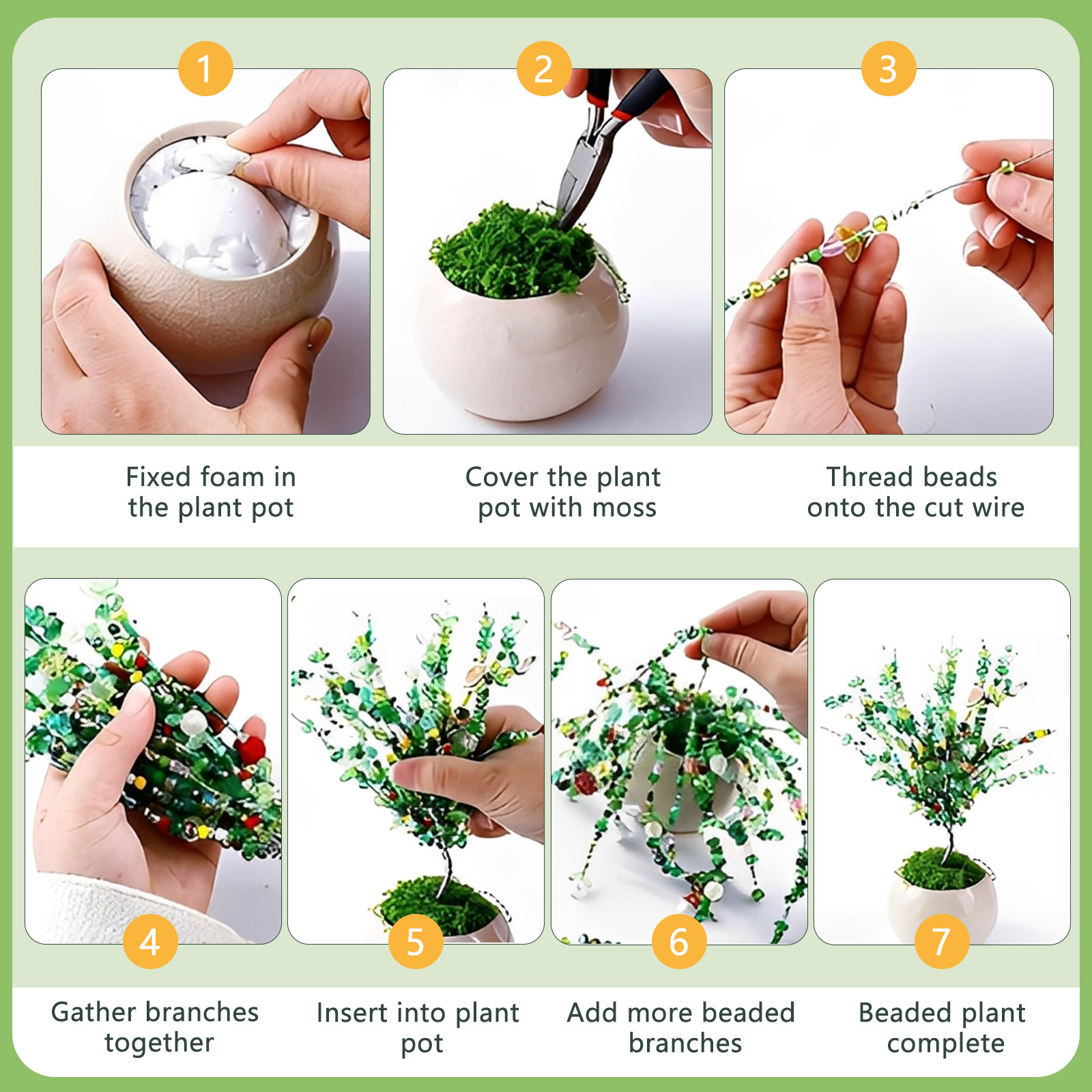 Kit de Plantas com Contas e Mu - Jewelry Making Videos Tutorials avaliação e preço