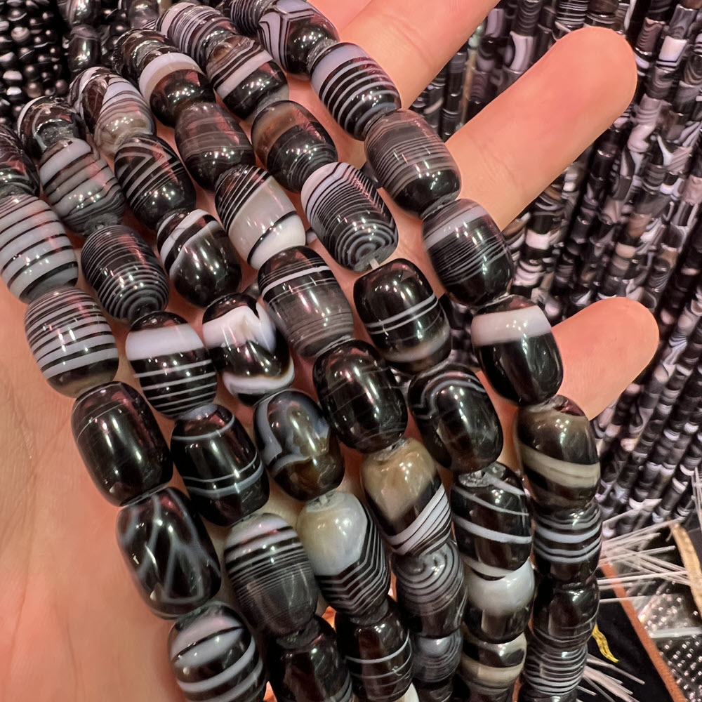 Pedra natural de ágata preta,  - Jewelry Making Store avaliação e preço