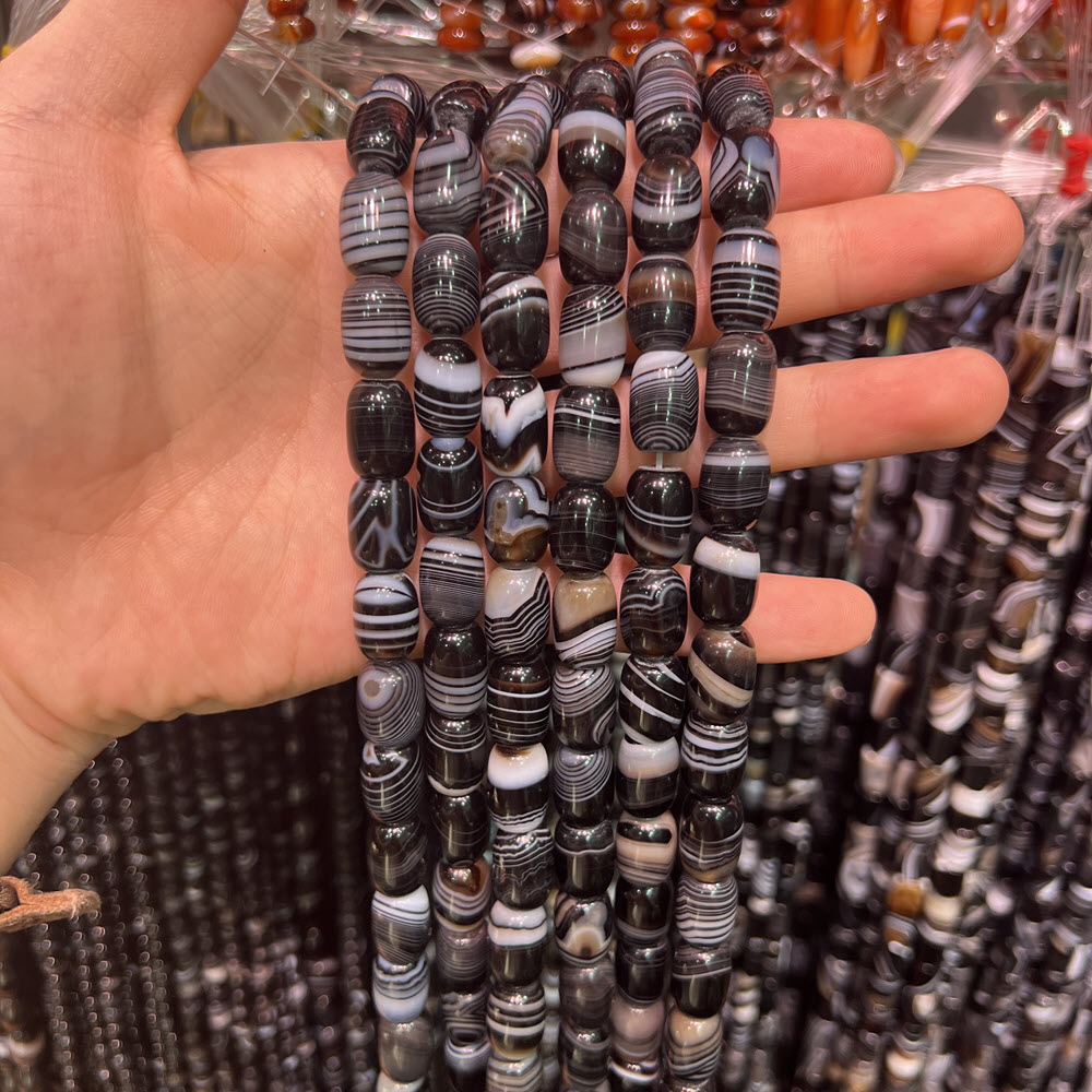 Pedra natural de ágata preta,  - Jewelry Making Store avaliação e preço